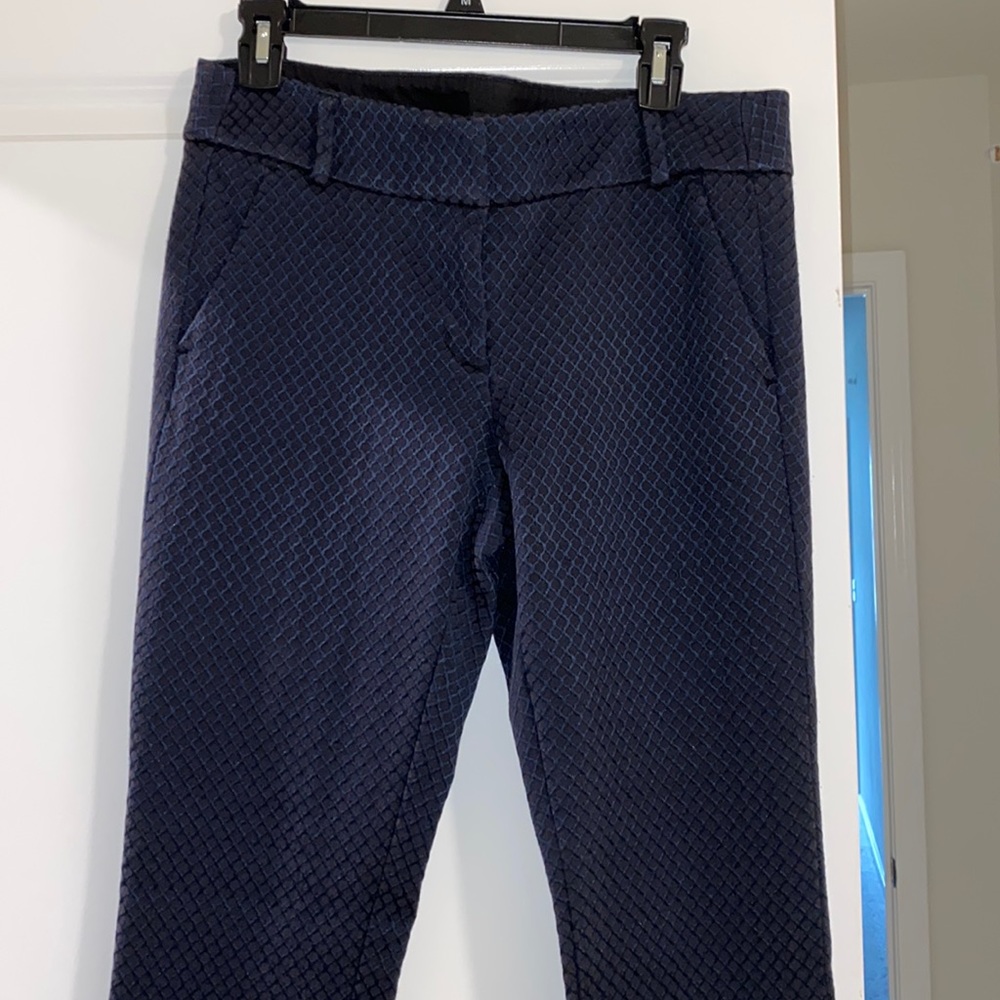 Straight leg Pants with handwoven pattern